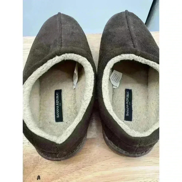 Banana Republic Slip-On Slippers Chocolate Brown Size M (9-10) Comfortable Shoes - Picture 7 of 9